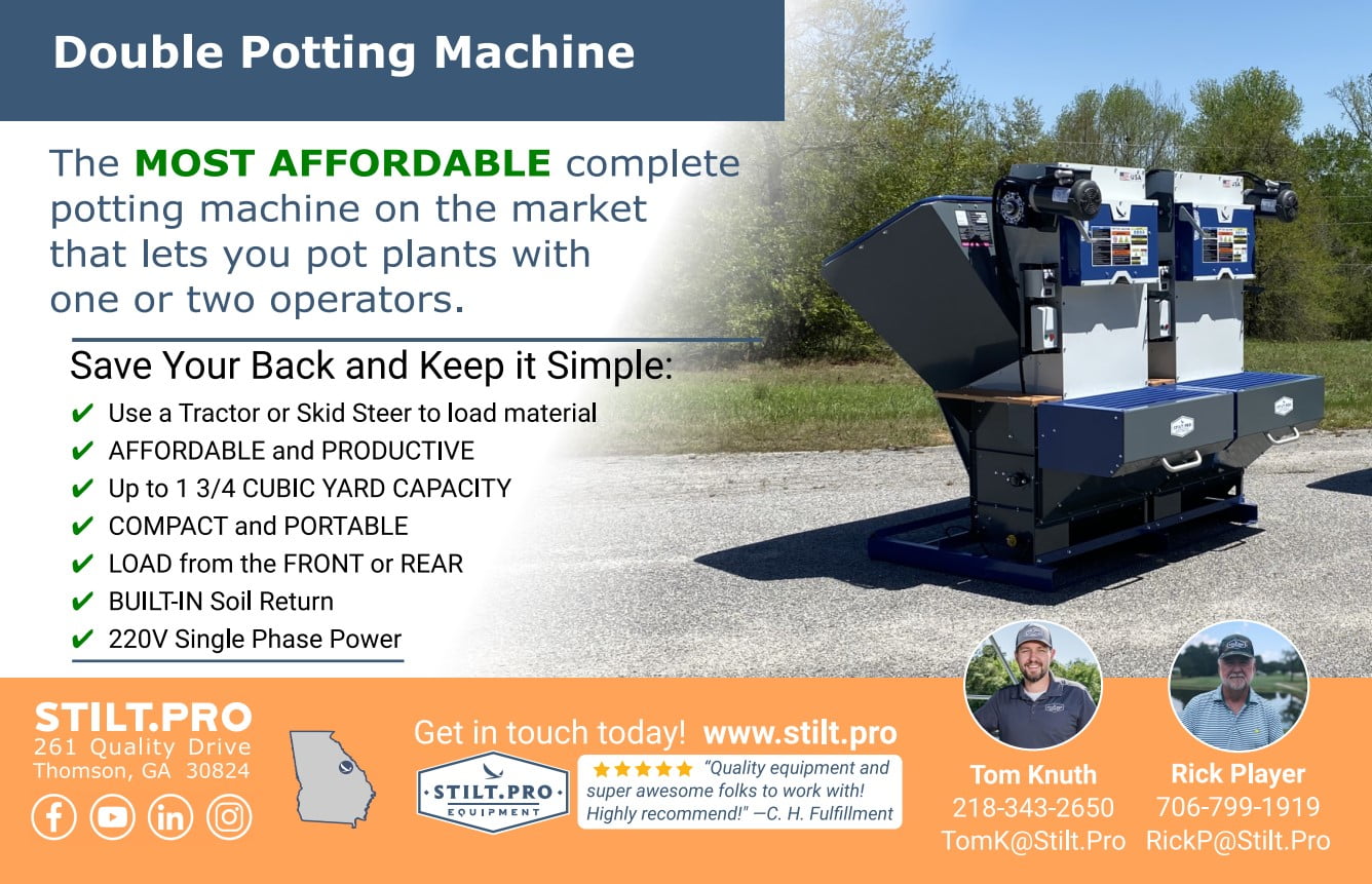 Greenhouse and Nursery Potting Machine